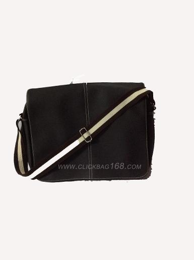 กระเป๋าเอกสารหนังเทียมขนาดใหญ่สีดำ CLICK 0116